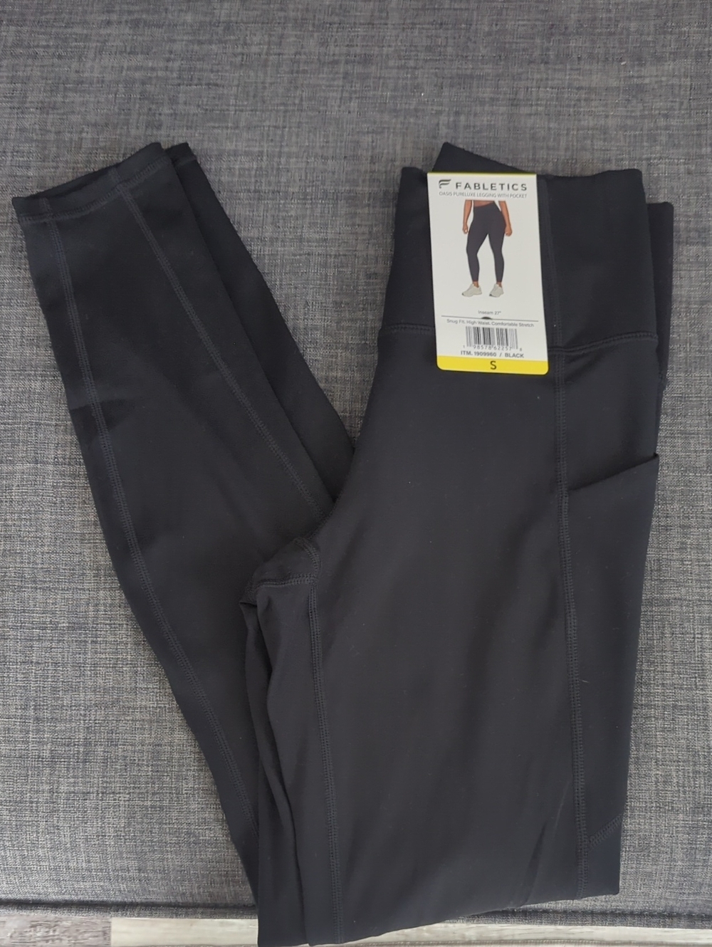 Fabletics Black High-Waist Workout Leggings